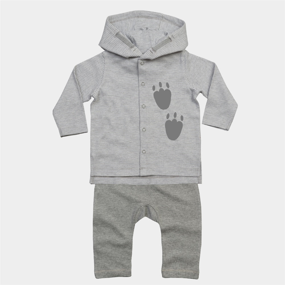 baby gift box with striped hoodie, leggings