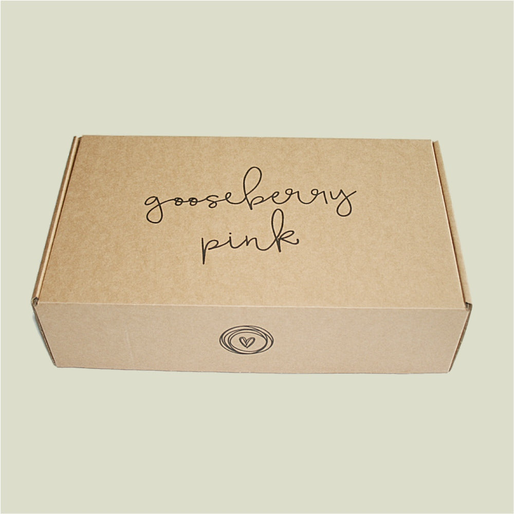 Gooseberry Pink sustainable packaging