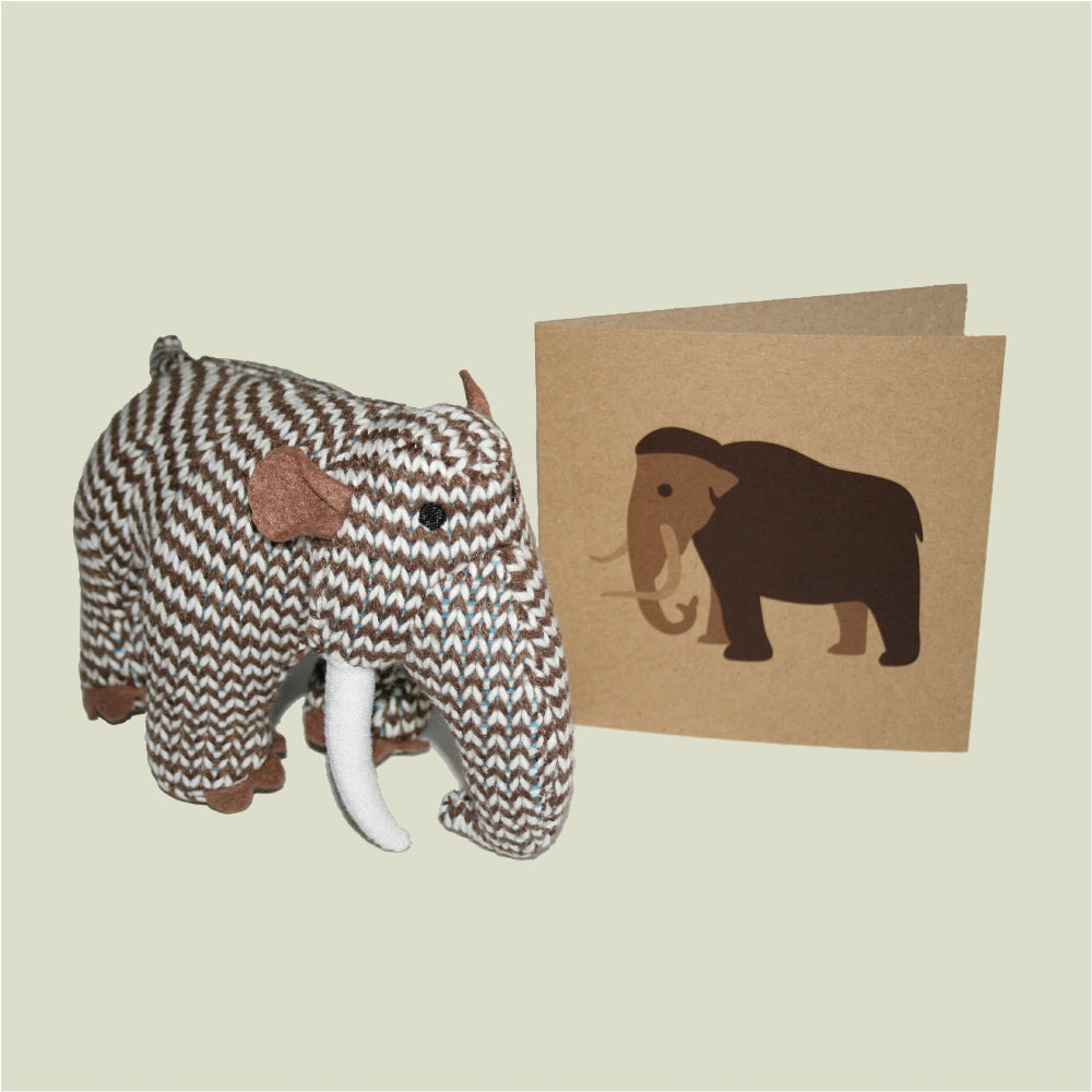 mammoth rattle and kraft card