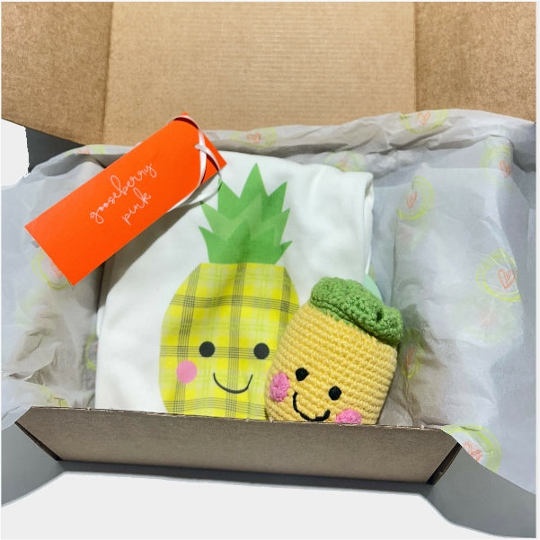 Eco-friendly baby gift box with sustainable packaging
