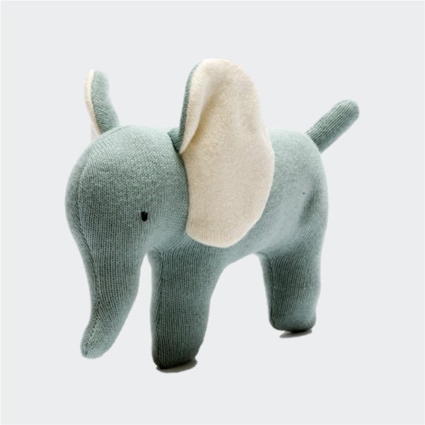 Teal Elephant - Ethical Soft Toy