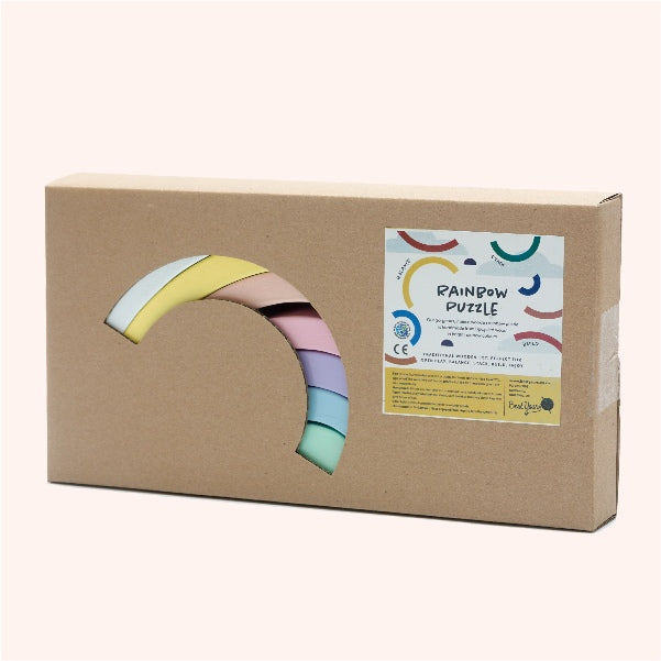Pastel Wooden Rainbow Toy