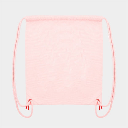 Eco-friendly pink recycled drawstring bag for children – perfect for nursery, school or PE kit
